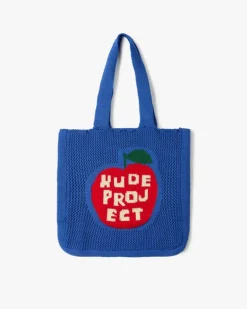 Apple Crochet Bag Blue