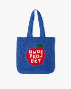 Apple Crochet Bag Blue