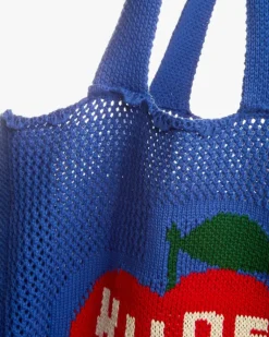 Apple Crochet Bag Blue