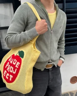 Apple Crochet Bag Yellow
