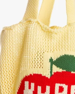 Apple Crochet Bag Yellow