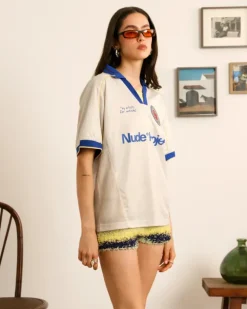 Basic Football Tee White