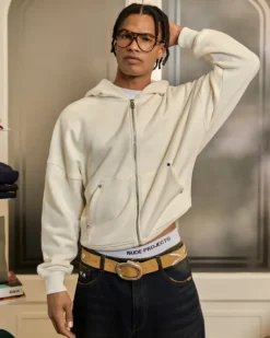 Beast Zip-Up Hoodie Marshmallow