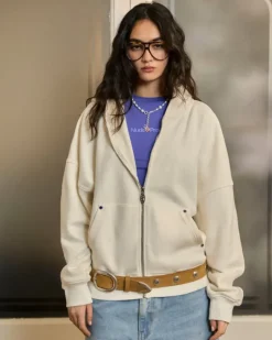 Beast Zip-Up Hoodie Marshmallow