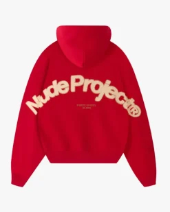 Beast Zip-Up Hoodie Red
