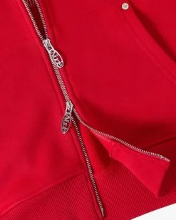 Beast Zip-Up Hoodie Red