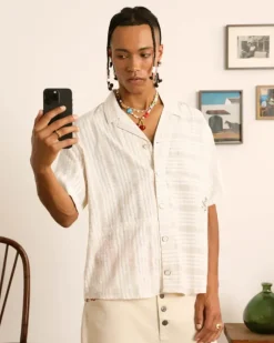 Block Shirt Beige