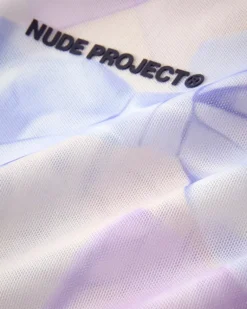 Bow Mesh Top Lilac