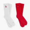 Calcetines Quote Marfil/Rojo 2Xpack
