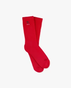 Calcetines Quote Marfil/Rojo 2Xpack