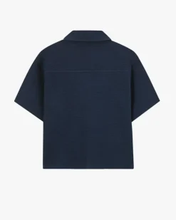 Camisa Marbella Waflle Azul Marino