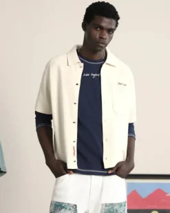 Camisa Marbella Waflle Blanco Crema