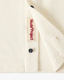 Camisa Marbella Waflle Blanco Crema
