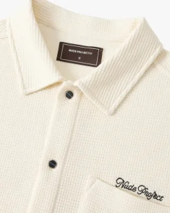 Camisa Marbella Waflle Blanco Crema