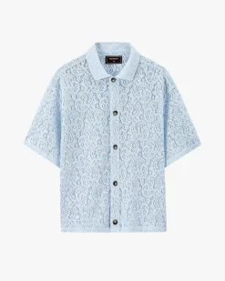 Camisa Romantica Azul Cielo