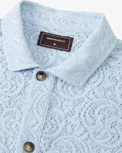Camisa Romantica Azul Cielo
