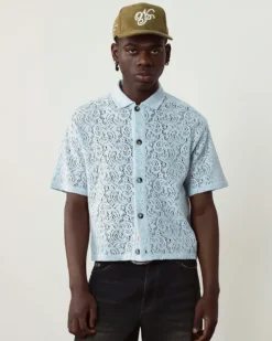 Camisa Romantica Azul Cielo