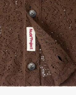Camisa Romantica Marrón