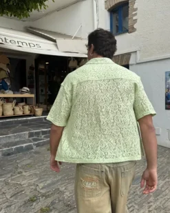 Camisa Romantica Verde