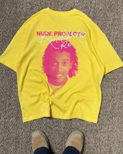 Camiseta Face Amarilla