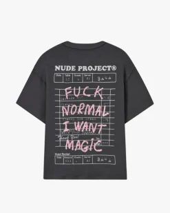 Camiseta Fuck Normal Gris Oscuro