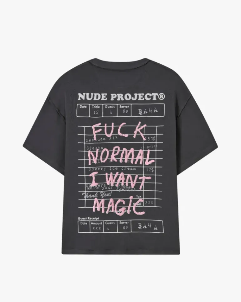 Camiseta Fuck Normal Gris Oscuro