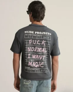 Camiseta Fuck Normal Gris Oscuro