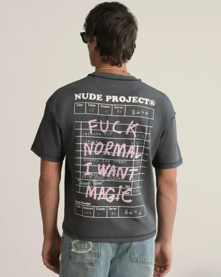 Camiseta Fuck Normal Gris Oscuro