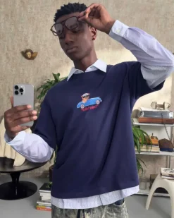 Camiseta Hot Azul Marino