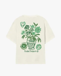 Camiseta Jarrón Blanco Crema