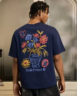 Camiseta Jarron Azul Marino
