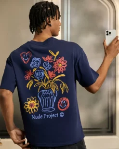 Camiseta Jarron Azul Marino