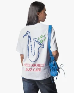 Camiseta Jazz Cafe Blanca