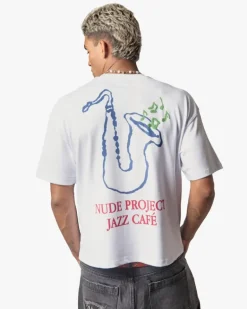 Camiseta Jazz Cafe Blanca