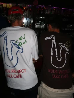 Camiseta Jazz Cafe Blanca