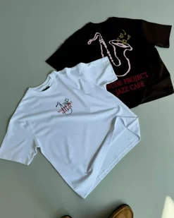 Camiseta Jazz Cafe Blanca