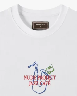 Camiseta Jazz Cafe Blanca