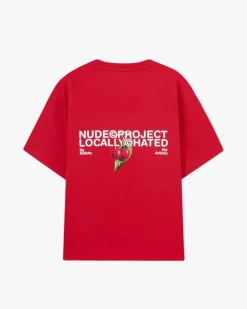 Camiseta Locally Hated Cherry Roja