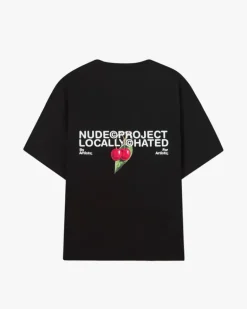 Camiseta Locally Hated Cherry Negra