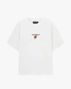 Camiseta Locally Hated Cherry Blanca