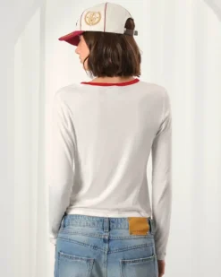 Camiseta Manga Larga Poetic Blanco Crema