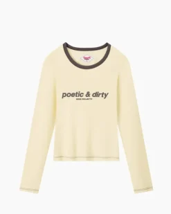 Camiseta Manga Larga Poetic Amarilla
