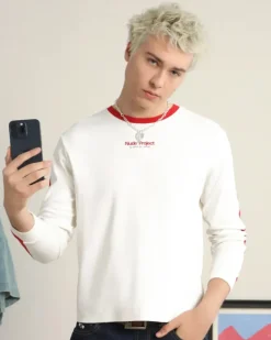 Camiseta Manga Larga Vintage Sports Blanca
