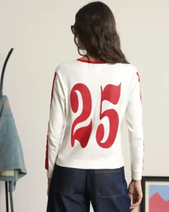 Camiseta Manga Larga Vintage Sports Blanca