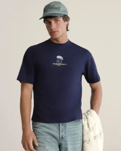 Camiseta Mushroom Azul Marino