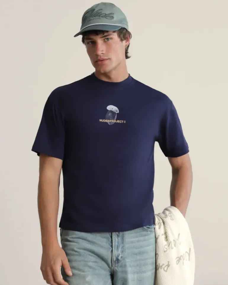 Camiseta Mushroom Azul Marino