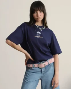 Camiseta Mushroom Azul Marino