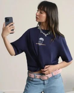 Camiseta Mushroom Azul Marino