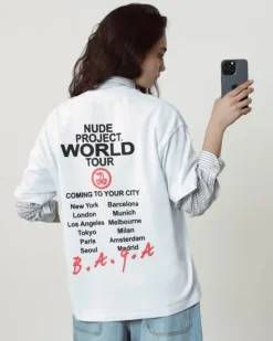 Camiseta Nude Tour Blanca