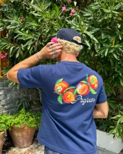 Camiseta Peach Azul Marino